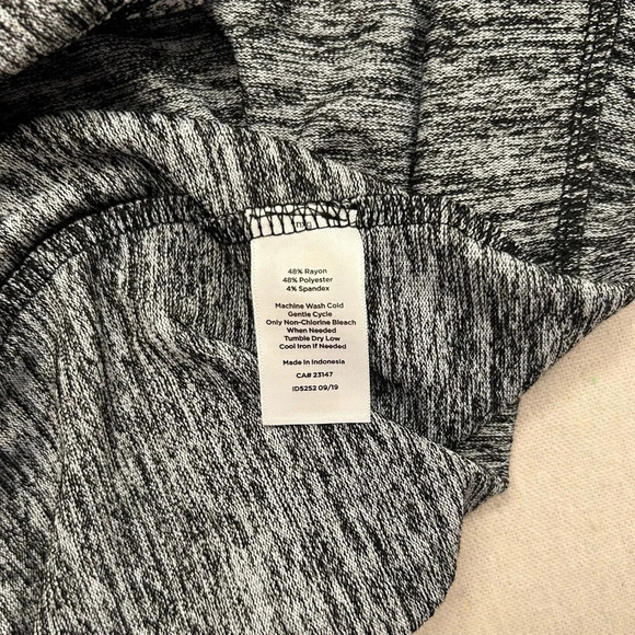 NWT T by Talbots Heather Grey and Black Midi Dress Size Small - Picture 6 of 8